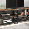 Televizní stolek RTV 160 cm hnědý LOFT Náhled obrázku produktu 12