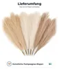 6er Set Pampasgras Kunstblumen 50 cm Boho Deko für Zuhause Produktbild-Vorschau 8