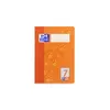 A single orange notebook with paw print designs on a white background. Produktbild-Vorschau