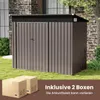 COSTWAY Gartenhaus 235x117x185cm Metall, Geräteschuppen mit Produktbild-Vorschau 8