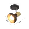 ZMH lampa sufitowa czarna reflektor sufitowy vintage - Podgląd zdjęcia produktu 4