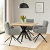 Drehstuhl Kyra Hellgrau, B60xH90,5xT66 cm, Sitzhöhe 48 cm, Produktbild-Vorschau 2