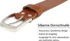 Ledergürtel  GERMANY, 3 cm breit, Gürtel für Damen und Produktbild-Vorschau 4