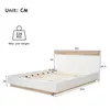 Sweiko Doppelbett Holzbett Schwebebett mit Kopfteil aus Produktbild-Vorschau 4