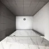 AICA Drehtür Schwenktür 80x185cm Nischentür 5mm ESG-Glas Produktbild-Vorschau 3
