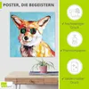 ARTland Poster Fuchs in Sonnenbrille Größe: 50x50 cm Produktbild-Vorschau 2