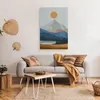 Muralo Leinwandbild Canvas für Esszimmer BERGE Sonne Wald Produktbild-Vorschau 3