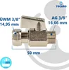tecuro MINI Kugelhahn Überwurfmutter 3/8 Zoll x Produktbild-Vorschau 4