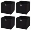 4 Stück Schwarz Faltbox 28 x 28 x 28 cm Aufbewahrungsbox Produktbild-Vorschau 1