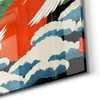 DEQORI Glasbild Echtglas 30x30 cm 'Kraniche im Morgenlicht' Produktbild-Vorschau 5