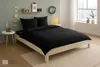 Biber Bettwäsche 240x220 Schwarz Uni Flanell Bettwäsche Produktbild-Vorschau 2