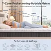 Matras 180x200 cm, 22 cm dik, met geïntegreerde toplaag. Productafbeelding-voorbeeld 4