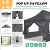 Pavillon 3x6m, chapiteau pliable tente de jardin étanche, Voir les images du produit 4