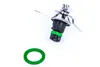 A close-up studio shot of a blender blade assembly and a green gasket on a white background. Produktbild-Vorschau