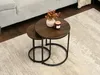 Set di tavolini da caffè JACEK S - noce / nero Anteprima dell’immagine prodotto 5