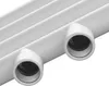 A close-up view of two threaded connectors on a white radiator. Náhľad obrázku produktu