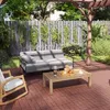 UISEBRT 55 Stück Holzoptik Balkonfliesen Terrassenfliesen Produktbild-Vorschau 8