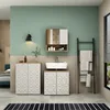 Meubles bain Vicco Edge Blanc 3 parties, Model 40387 Voir les images du produit 1