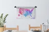 MuchoWow® Wandteppich Wandbehang Weltkarte - Aquarell - Produktbild-Vorschau 4