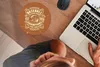 MuchoWow® Mauspad Mousepad Jahrgang - Baseball - Braun Produktbild-Vorschau 3