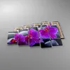 Bild auf Leinwand - Leinwandbild - Blumen Steine Violett Produktbild-Vorschau 2