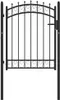 vidaXL Zauntor EMMEN mit Spikes Stahl 103 x 109,5 cm Produktbild-Vorschau 5