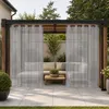 Outdoor Vorhang mit Ösen Wasserdicht Transparent Gardinen Produktbild-Vorschau 10
