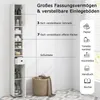 GOPLUS Badezimmerschrank hoch, Hochschrank mit Schublade, Produktbild-Vorschau 2