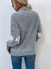 ASKSA Damen Weihnachten Pullover Strickpulli Hohem Kragen Produktbild-Vorschau 6