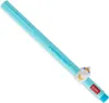 A light blue pen with a decorative bunny charm and text on it, isolated on a white background. Podgląd zdjęcia produktu