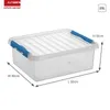 Sunware 78900611, Aufbewahrungsbox, Blau, Transparent, Produktbild-Vorschau 3