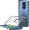 A clear phone case is shown next to a blue smartphone. Anteprima dell’immagine prodotto