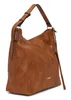 L.CREDI Schultertasche Umhängetasche Jana Hobo Cognac Produktbild-Vorschau 2