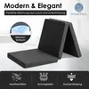 A folded mattress is shown, with a close-up of memory foam and marketing text. Produktbild-Vorschau