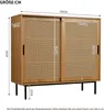 Flieks Rattan Kommode Sideboard mit 2 Schiebetüren, Produktbild-Vorschau 7