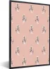 MuchoWow® MuchoWow® Gerahmtes Poster Affe - Muster - Produktbild-Vorschau 1