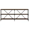 Konsolentisch Braun Eiche 180x30x75 cm Holzwerkstoff und Produktbild-Vorschau 4