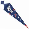 itenga DEKO-SET FUSSBALL blau rot mit Bastel SCHULTÜTE 85 Produktbild-Vorschau 1