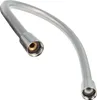 A flexible metal hose with connectors on both ends, isolated on a white background. Produktbild-Vorschau