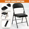 Klappstühle 4er Set mit gepolsterten Sitzen, bis 204KG, Produktbild-Vorschau 4