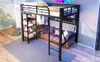 Hochbett 140x200 cm Metallbett mit LED-Beleuchtung Stauraum Produktbild-Vorschau 18