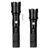 Two black flashlights are shown side-by-side, with an arrow indicating adjustability. Náhled obrázku produktu
