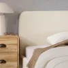 Polsterbett LAVORO Einzelbett 90x200, cremeweiß - Bett mit Produktbild-Vorschau 2