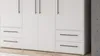 Kleiderschrank Drehtürenschrank weiß 206 cm 4 Türen - Produktbild-Vorschau 6