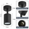 ZMH LED Plafonnier Noir 1 flamme Plafonnier Moderne GU10 Voir les images du produit 3