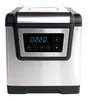 A stainless steel sous vide cooker with a digital display and controls, isolated on a white background. Produktbild-Vorschau