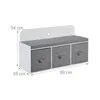 Dětská lavice Relaxdays s úložným prostorem, rozměry: 54 x Náhled obrázku produktu 4