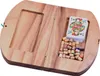 A wooden game board with playing cards and wooden pegs. Náhled obrázku produktu
