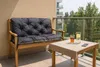 Gartenbankkissen 100×50×40 cm Dunkelblau – bequemes Sitz- Produktbild-Vorschau 4