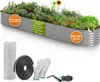 TTL GARDEN Hochbeet SPIRIT XXL 400x80x45cm Silber – Metall Produktbild-Vorschau 1